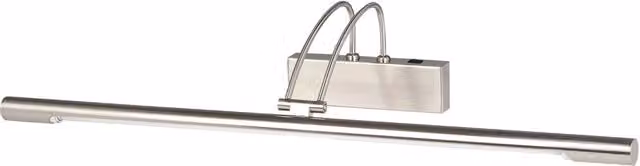 Applique Moderna SEARCHLIGHT in Acciaio Argento con LED da 15W 3000K Luce Bianca Calda