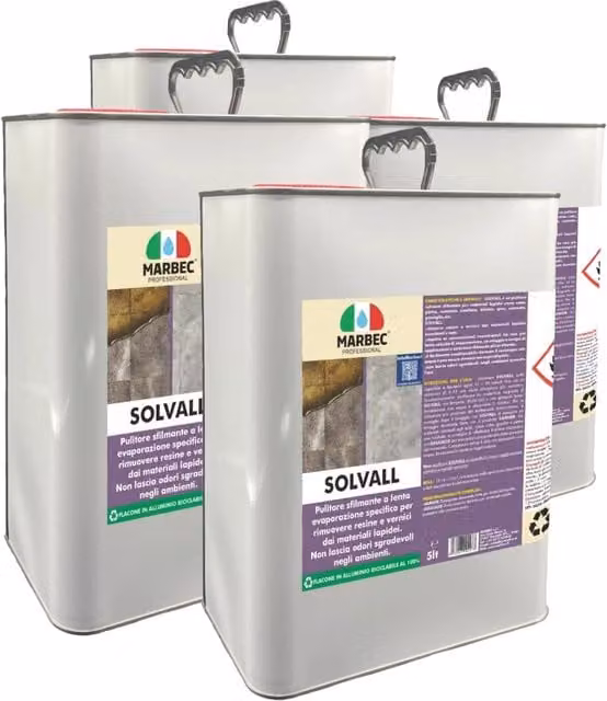 Pulitore sfilmante per materiali lapidei Marbec SOLVALL 4 x 5 l
