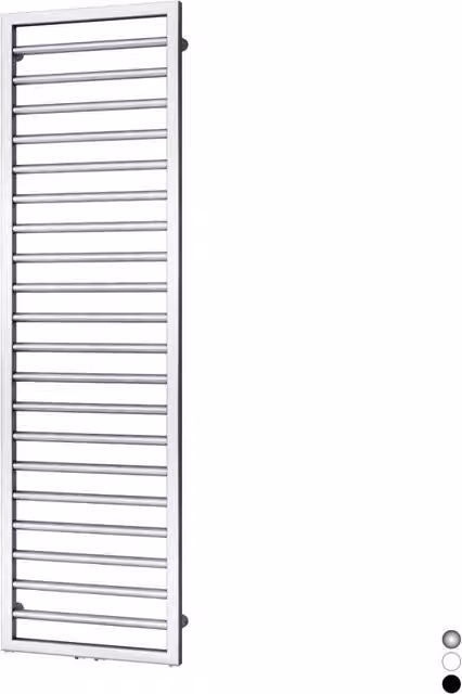 Termoarredo portasciugamani Zehnder Subway in acciaio inossidabile colore argento L: 126 cm, P: 45 cm