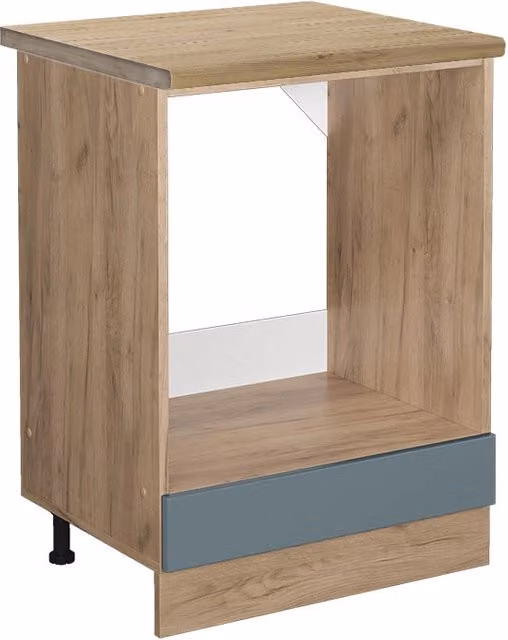 Mobile per forno da incasso Vicco R-Line Grigio-blu e Rovere dorato, L: 60 cm