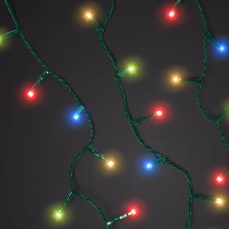Dictrolux Catena Luminosa Compact RGB con 96 LED Multicolor, Lunghezza: 3,84 m