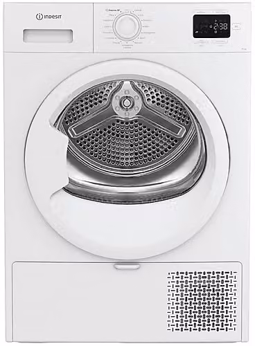 Asciugatrice a pompa di calore Indesit YD 103D WW IT A, capacità 10 kg, Classe D, Bianco, Profondità: 60,7 cm