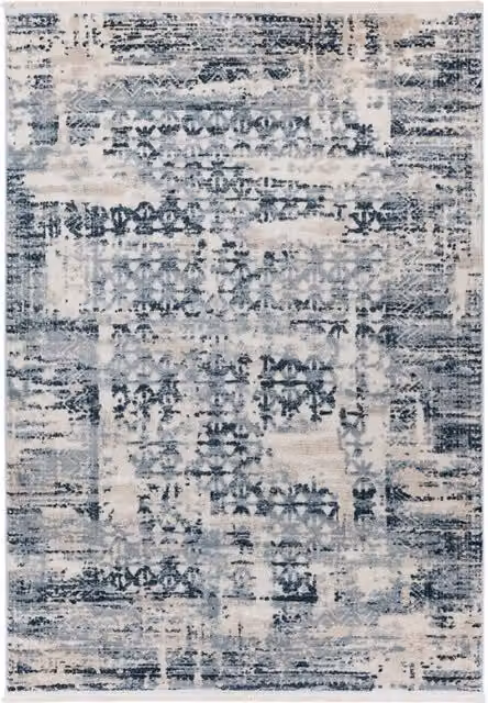 Tappeto Kendra Home Adela Blue in stile vintage con design astratto, L: 120 cm, P: 170 cm