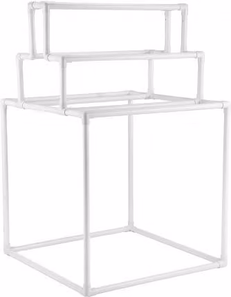 Portasciugamani esterno VEVOR indipendente con 8 barre, bianco, L/P/H: 139 x 90 x 90 cm
