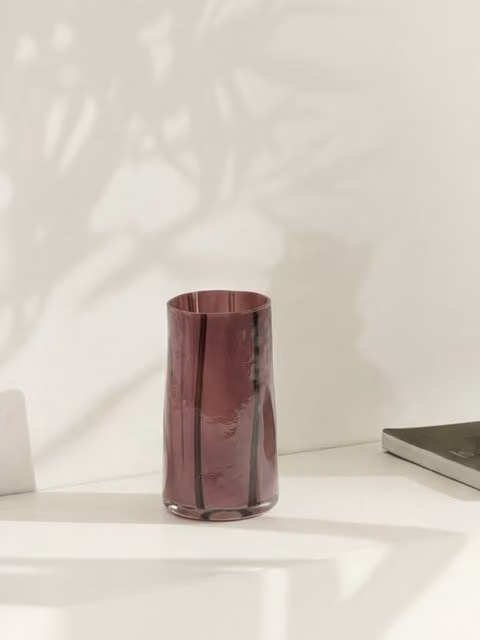 Vaso da tavolo piccolo bordeaux Kenay Home