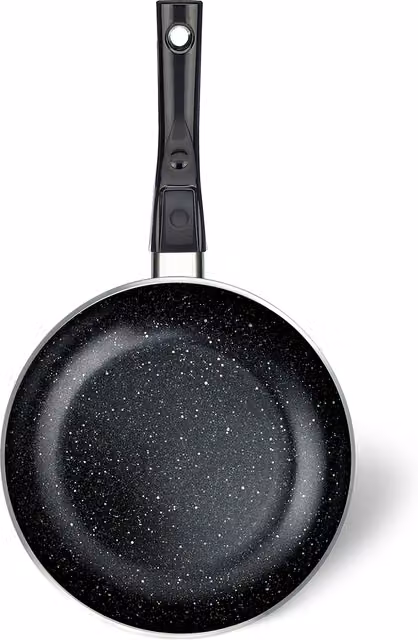 Padella con manico amovibile Pensofal Bio Stone nera con rivestimento antiaderente in ceramica, diametro 24 cm