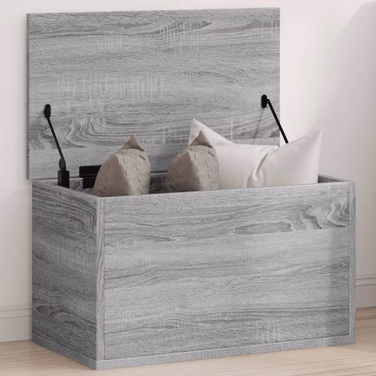 Contenitore portaoggetti vidaXL Grigio Sonoma in MDF L/P/H: 60 x 35 x 35 cm