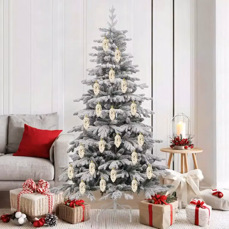 Set di 40 palline di Natale vidaXL oro in plastica per decorazioni sospese