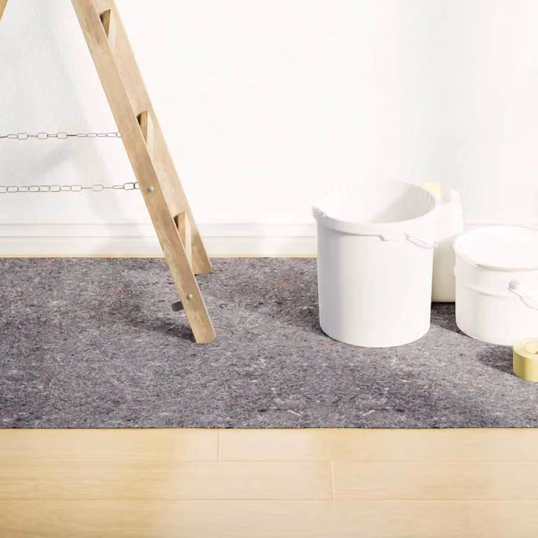 vidaXL Telo Protettivo per Pittori Antiscivolo e Assorbente, Grigio, 10 m, 180 g/m²