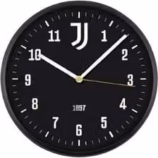 Orologio da parete analogico Lowell Juventus Bianco e Nero Diametro: 30 cm