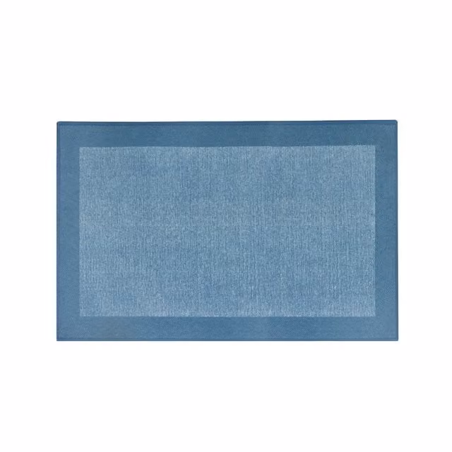 Tappeto da cucina KASANOVA in cotone blu, antiscivolo, L: 120 cm, P: 57 cm