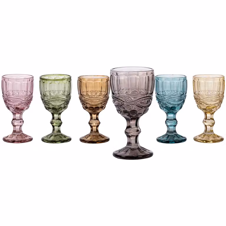 Set di 6 calici per liquore shot glass multicolore in vetro Gusto Casa