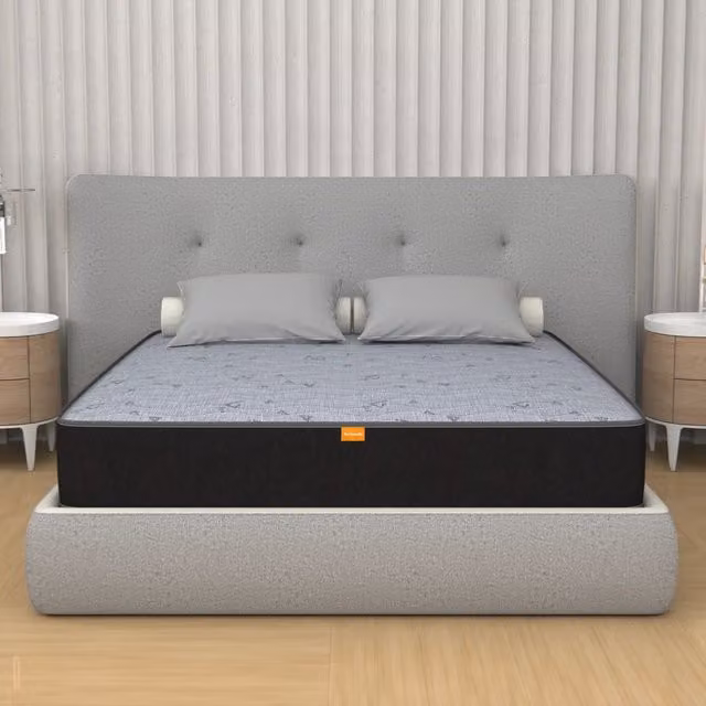 Materasso Matrimoniale MIASUITE in Gel e Foam Grigio, Altezza: 22 cm, L/P: 180 x 200 cm