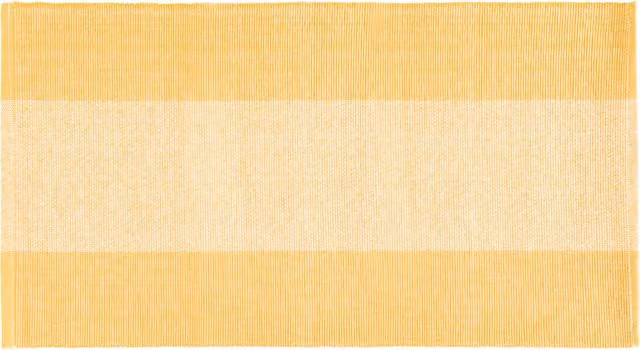 Runner KASANOVA a righe in cotone giallo senape L 120 cm x P 40 cm