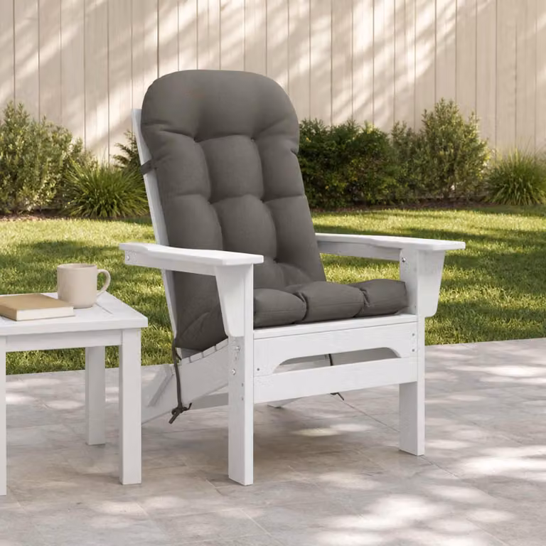 Cuscino per Lounger Sole vidaXL PUTTEN Grigio in Poliestere Resistente ai Raggi UV