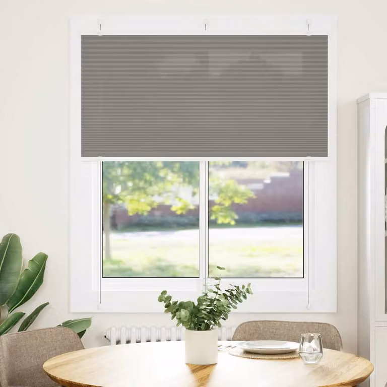 vidaXL Tenda Plissettata Semitrasparente Antracite L: 115 cm, H: 100 cm