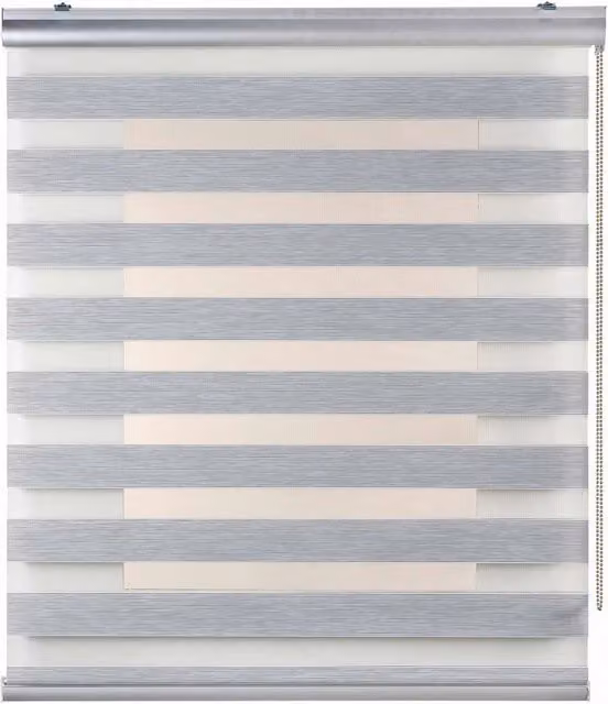 Tenda a Rullo Giorno e Notte Storesdeco Grigio a Righe L: 160 cm, H: 250 cm