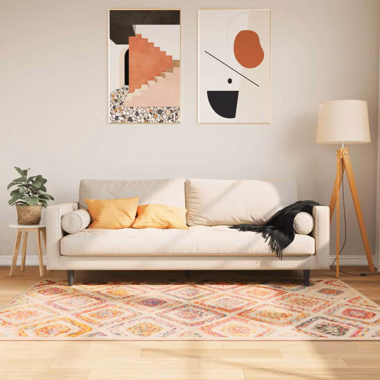 vidaXL Tappeto Kilim Moderno Multicolore Lavabile in Poliestere L: 120 cm, P: 180 cm