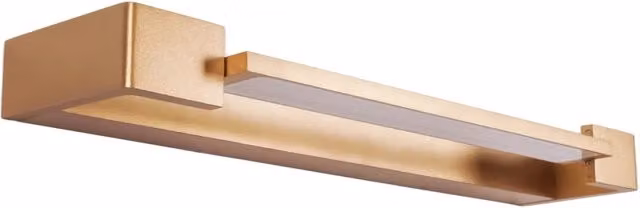 Applique LED Maxlight FLINK regolabile oro/ottone con luce calda per bagno e corridoio, 45 cm