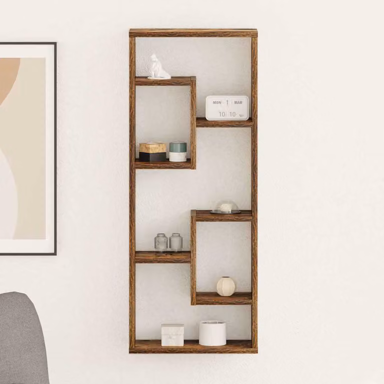 vidaXL Mensola a Muro Moderna in Legno Multistrato e MDF, Colore Marrone, L 90 x P 36 x H 16 cm