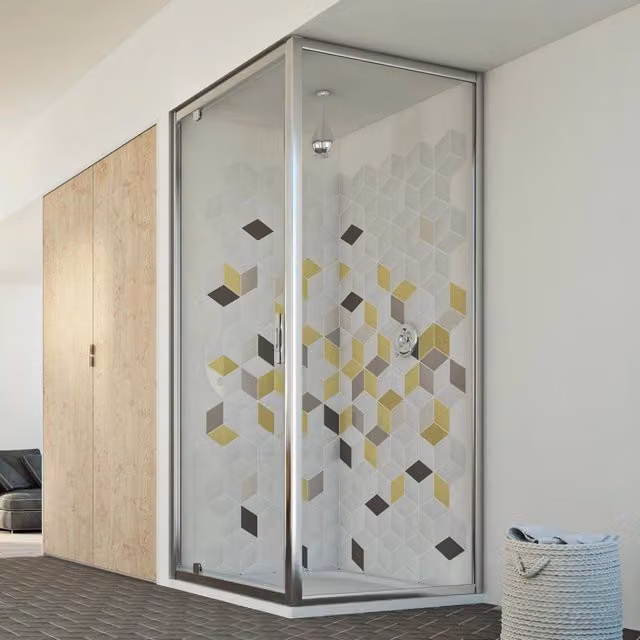 Box Doccia Rettangolare Idralite Cristal Duo 1 Trasparente L: 70 cm, P: 90 cm, H: 198 cm
