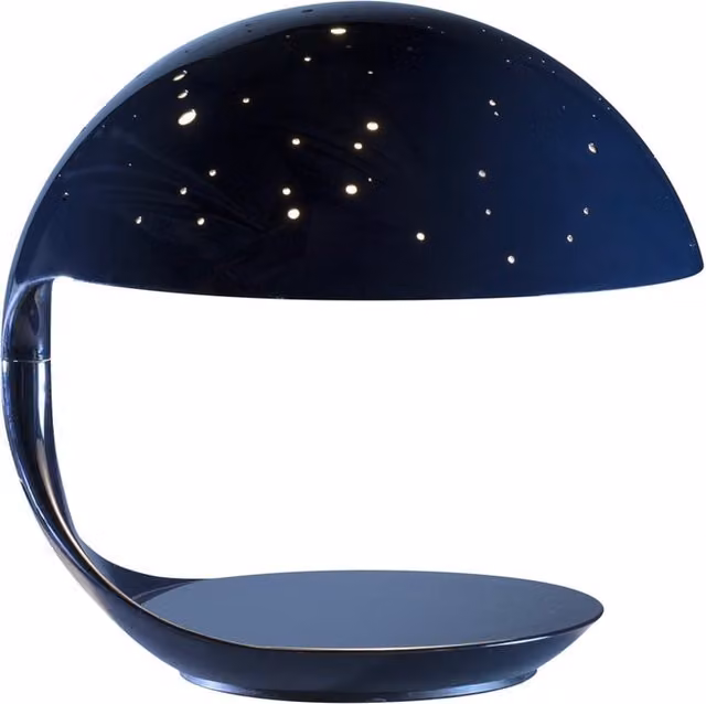 Martinelli Luce Cobra Scorpius Lampada da tavolo LED blu regolabile