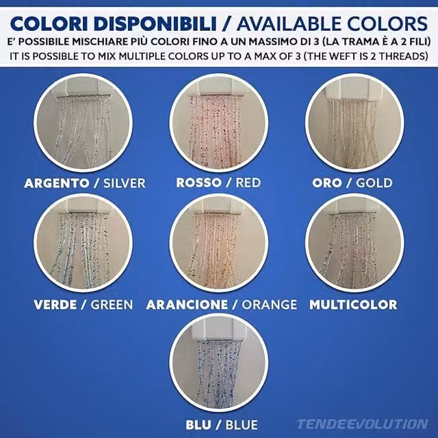 Tenda da sole TENDEEVOLUTION blu in poliestere resistente ai raggi UV, L: 120 cm