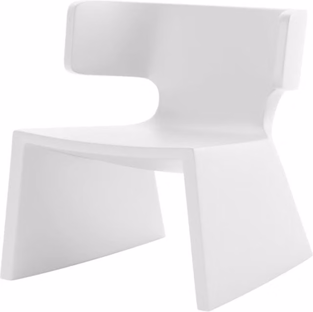 Poltrona Meg Alma Design Bianca in Plastica Opaca per Giardino e Terrazzo L/P/H: 70.4 x 67.2 x 71.6 cm