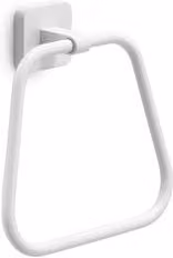 Porta asciugamani ad anello Gedy TONGA Bianco TO7002 da parete con diametro 17 cm