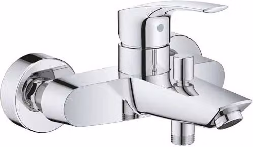 Grohe Eurosmart 33300003 Miscelatore monocomando a parete per vasca e doccia, Cromo