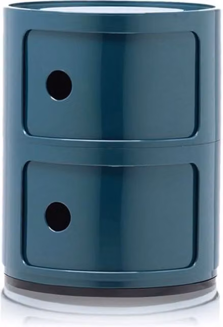 Kartell Componibili Classic 2 Elementi Blu Lucido