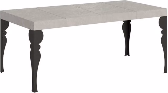 Tavolo allungabile Itamoby Paxon Premium colore cashmere con gambe antracite L: 90-246 cm, P: 90 cm