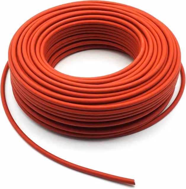 Alcapower Bobina di Cavo Elettrico Unipolare 1x6mm2 Rosso 50m per Impianti Fotovoltaici e Industriali