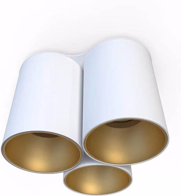 Nowodvorski Lighting Eye Tone spot da soffitto moderno in metallo bianco e oro per 3 lampadine GU10