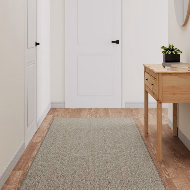 Tappeto a corsia vidaXL in aspetto sisal colore grigio L: 300 cm, P: 80 cm