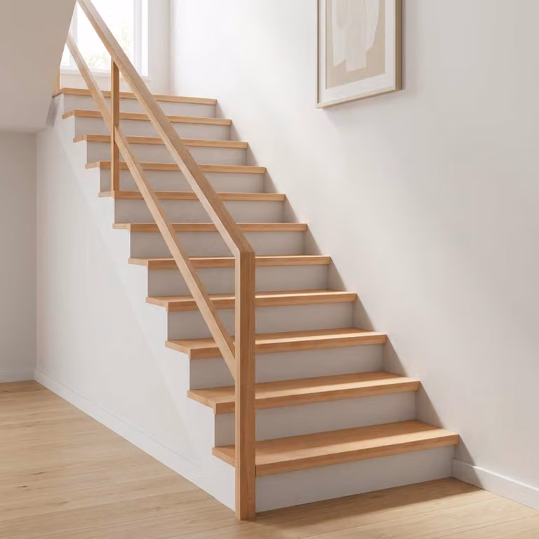 Set di 4 tappeti per scale vidaXL in stile moderno, colore beige e marrone, L: 110 cm, P: 30 cm, H: 2 cm