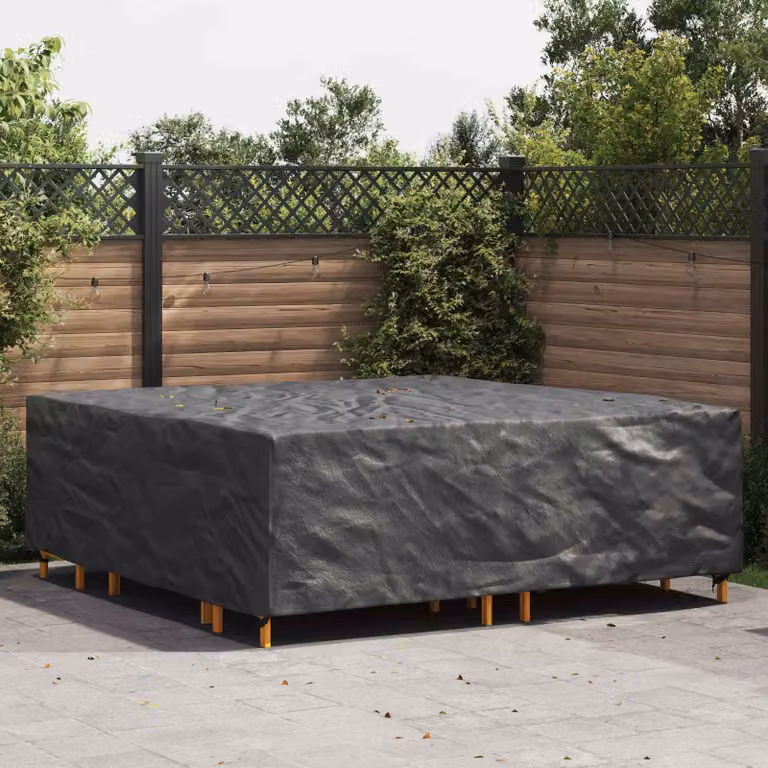 Copertura per mobili vidaXL impermeabile in tessuto Oxford Nero L: 220 cm, P: 220 cm, H: 70 cm