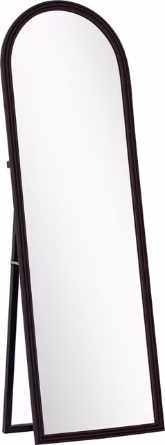 Specchio da terra arcuato HOMCOM con cornice effetto pietra, marrone, L: 53 cm, H: 163 cm