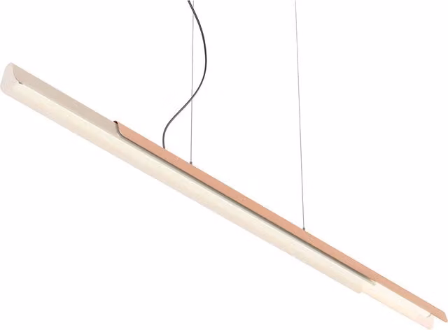 Lampada a sospensione LED KDLN Dala bianca e rame dimmabile con tecnologia CCT
