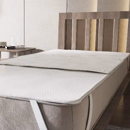 Coprimaterasso Anallergico e Antibatterico Impermeabile con 3 Traverse Rimovibili L/P: 170 x 190 cm