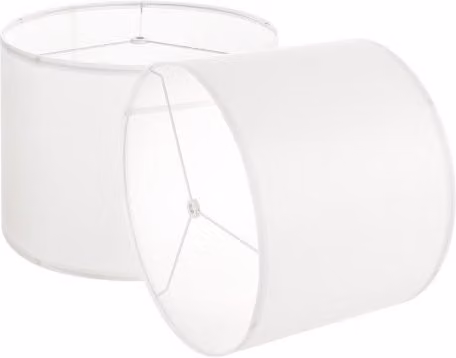 Set di 2 paralumi a tamburo VEVOR in lino bianco, ricambio per lampade da tavolo, da terra o a sospensione, L/P/H: 33 x 33 x 25 cm