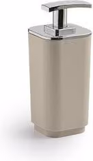 Dosapone da appoggio Gedy Seventy in ceramica beige L: 6,5 cm, P: 7,1 cm, H: 16 cm