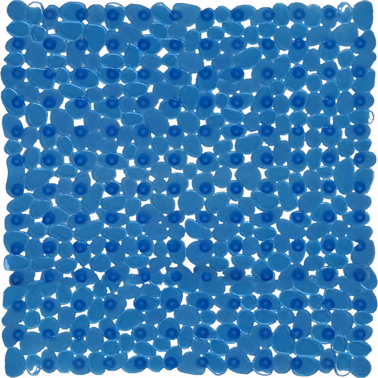 Tappeto doccia antiscivolo VESTIAMO CASA blu L: 53 cm, P: 53 cm
