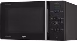 Microonde Whirlpool Chef Plus MCP 345 BL con Grill e funzione Crisp, capacità 25 l, potenza 800 W, colore nero, a libera installazione