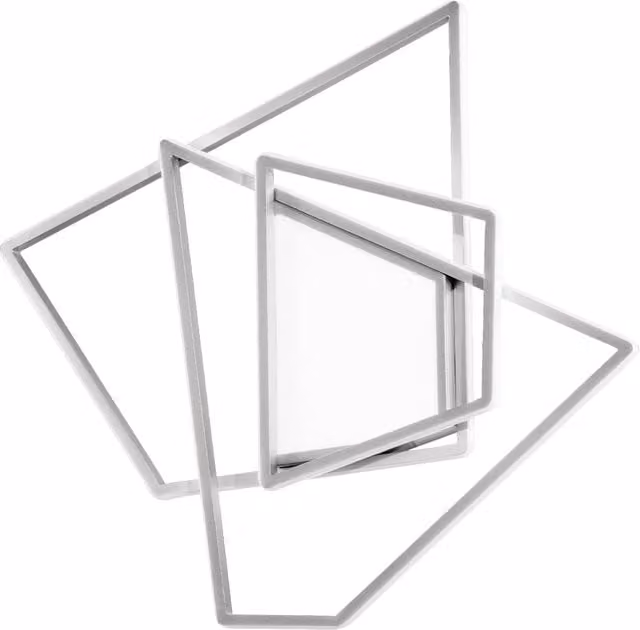 Plafoniera e Applique LED Ondaluce Galaxy, design moderno dimmabile, disponibile in argento, oro/ottone o bianco