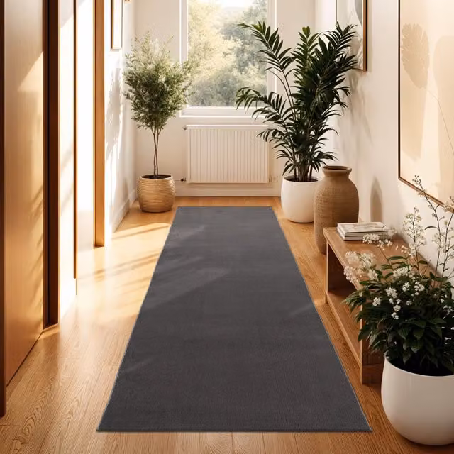 Tappeto Calia Italia antracite L: 80 cm, P: 300 cm