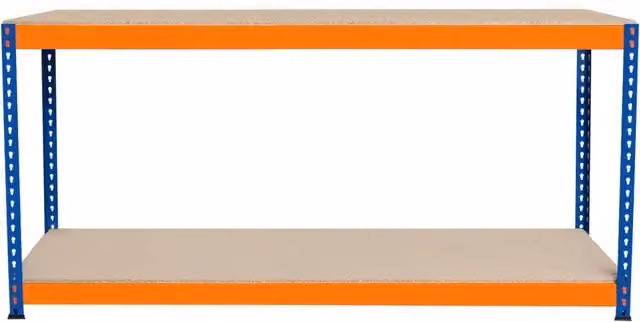 Banco da Lavoro a 2 Ripiani S-Rax MONSTER SHOP L: 180 cm, P: 45 cm, H: 90 cm