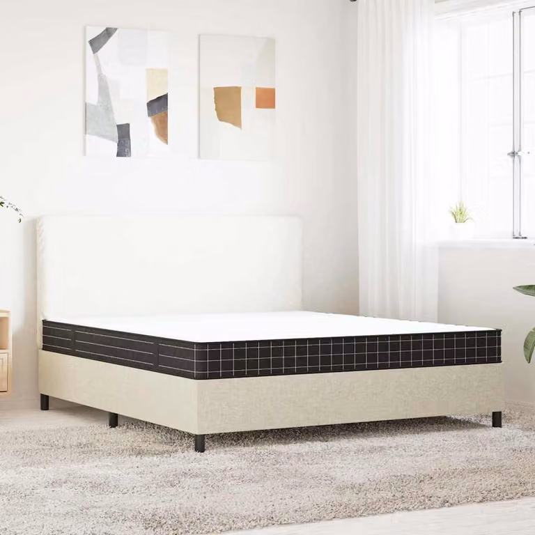 vidaXL Materasso a Molle Bonnell Medio con Rivestimento Rimovibile, L 180 x P 200 cm