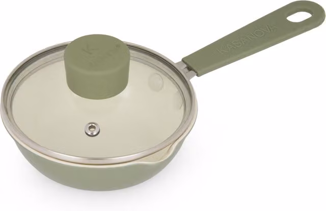 Mini Wok Fantasy Kasanova in ceramica verde, diametro 12 cm
