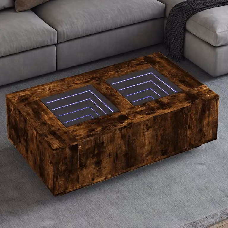 vidaXL Tavolino da Salotto Moderno in Rovere Marrone L: 116 cm, P: 69 cm, H: 40 cm